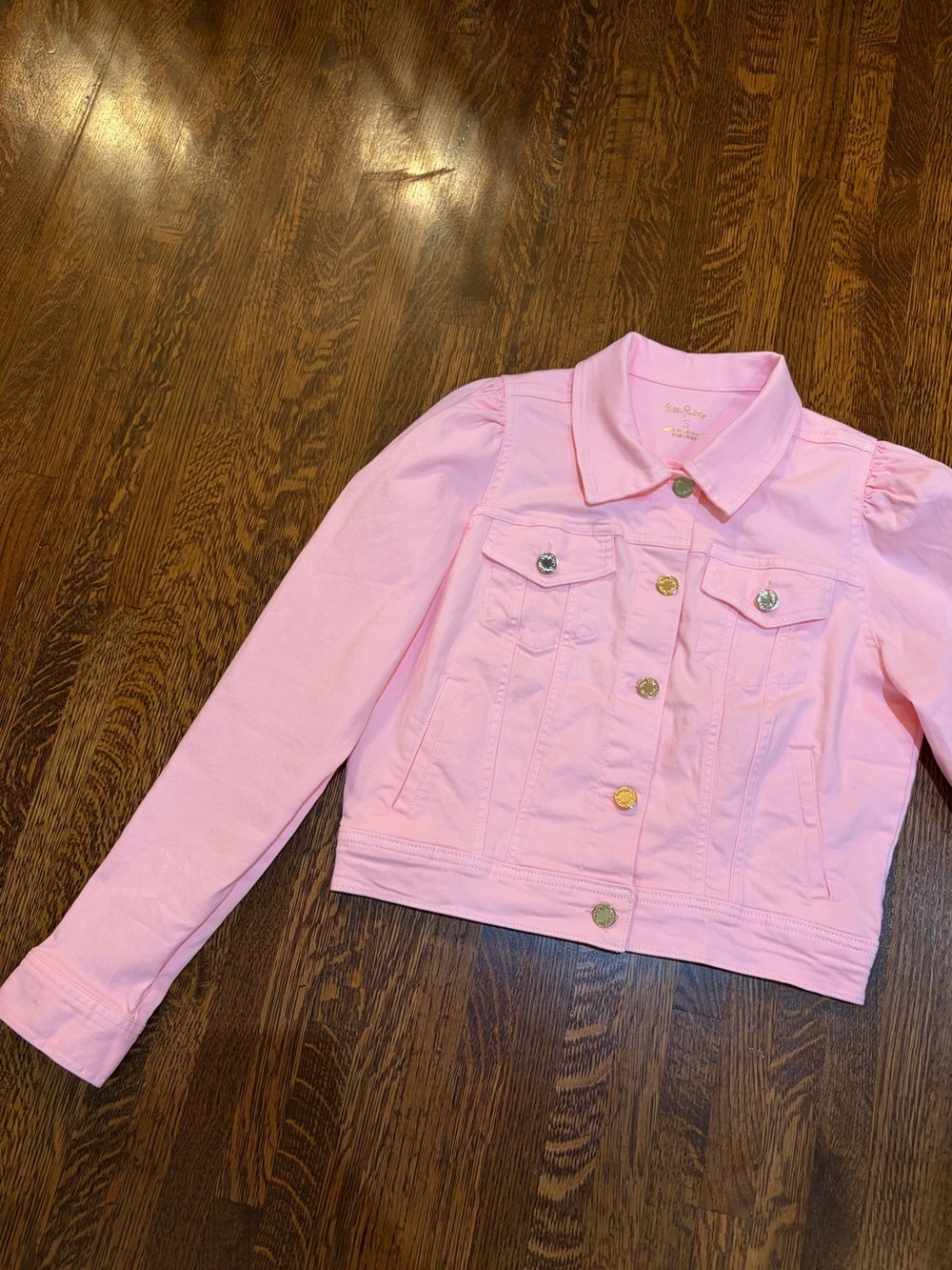 Lilly Pulitzer Laylani Denim Jacket Pink - Picture 3 of 8